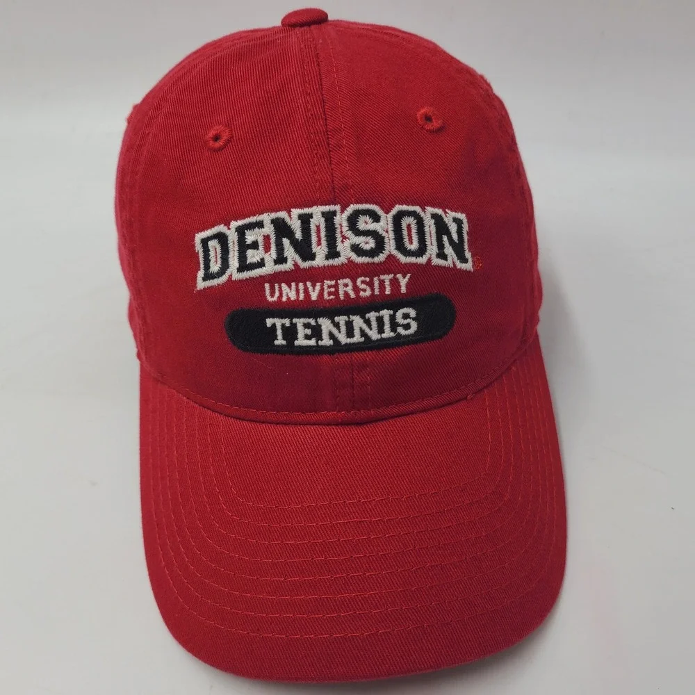 Denison Big Red Hat Strapback‎ Legacy Red Black White NCAA University Tennis Men